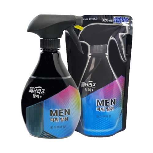 페브리즈 포맨 쿨 아쿠아 향 370ml + 리필 320ml