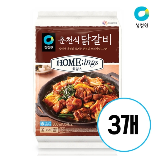 대상 청정원 호밍스 춘천식 닭갈비 800g (3개)_이미지