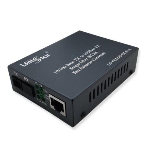 라인업시스템 LANSTAR LS-FC200-SCS-A 광 이더넷 컨버터 싱글 SC 타입