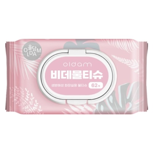 올담 오리지널 비데물티슈 캡형 62매 (30팩)_이미지