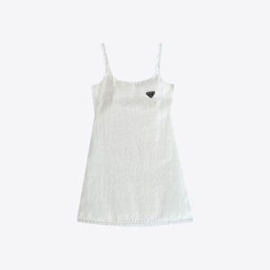 프라다 여성 삼각 메탈로고 빈티지 데님 미니 원피스 빈티지핑크 GFA122 10H7 F0T08_이미지