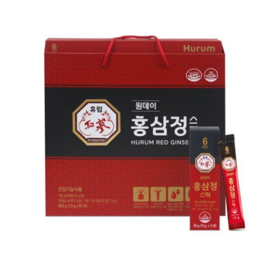 휴럼 원데이 홍삼정 스틱 10g 60포 (1개)_이미지