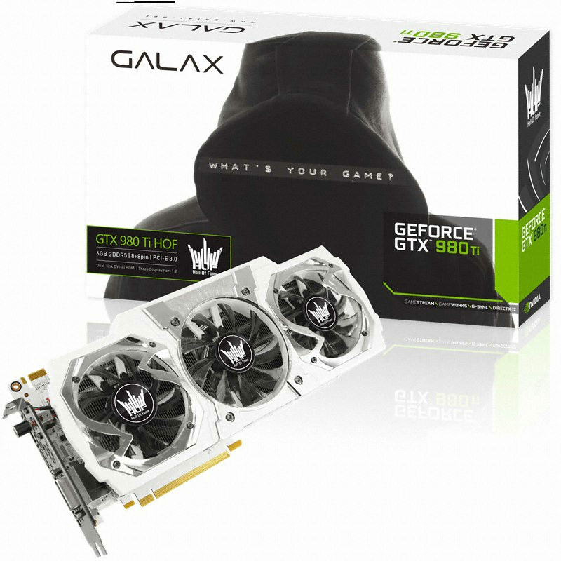 갤럭시 GALAX 지포스 GTX980 Ti Hall Of Fame D5 6GB_이미지