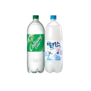 롯데칠성음료 칠성사이다 1.5L + 밀키스 1.5L