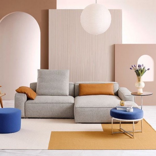 에싸 아발론 반카우치형 매그넘 패브릭 소파 3.5인용