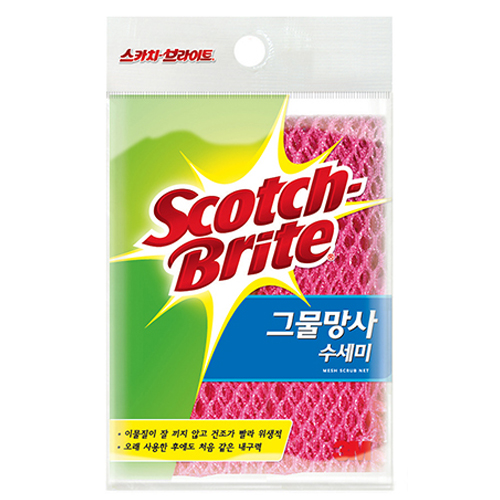 3M 스카치브라이트 그물망사 수세미 (3개)