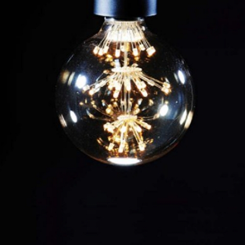 LED G95 눈꽃 에디슨전구 전구색 1.8W
