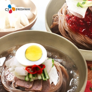 CJ프레시웨이 이츠웰 맛있는 평양 물냉면 500g (15개)
