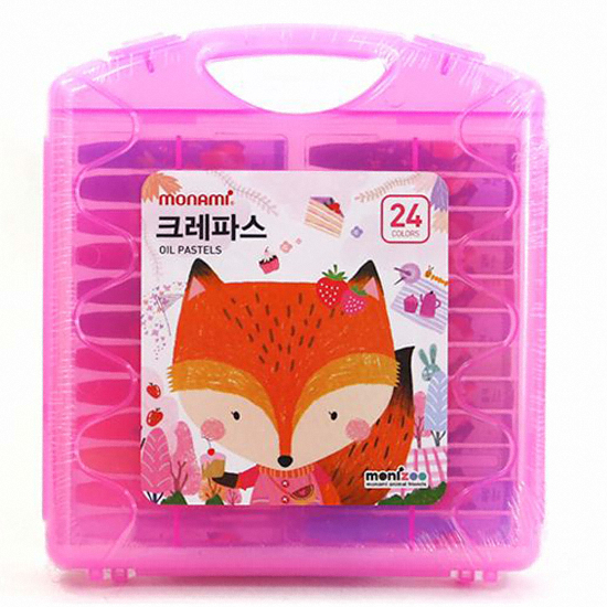 모나미 모니주 크레파스 (24색)_이미지