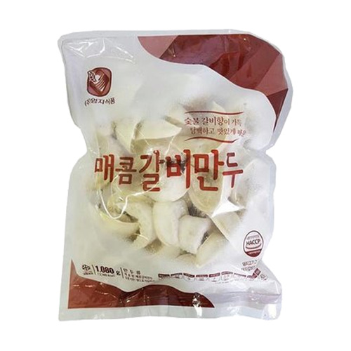 엄지식품 매콤 갈비만두 1.08kg (8개)_이미지