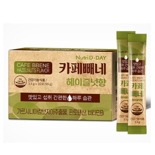 뉴트리디데이 카페빼네 헤이즐넛향 3,3g 30포 (2개)_이미지