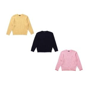 정 YE/PK/NY 라운드 케이블 풀오버 23B75-300-010250