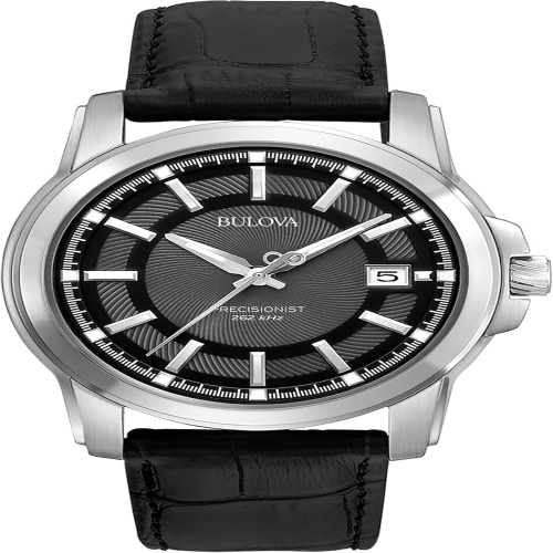 부로바 96B158 Mens Precisionist 3-Hand Calendar Stainless Steel with Black .._이미지