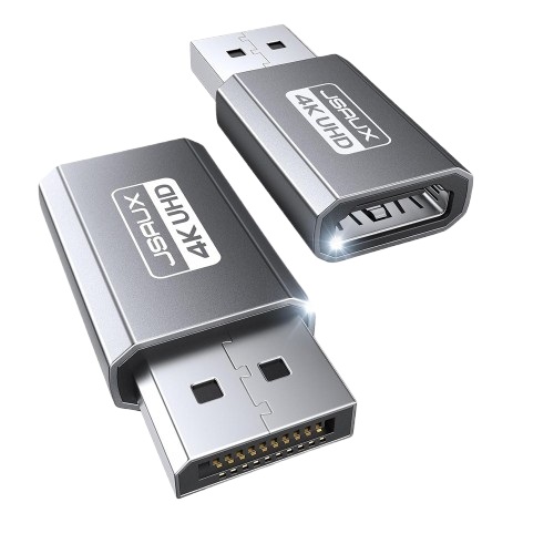 JSAUX DV0004 DP to HDMI 젠더 (2개)_이미지