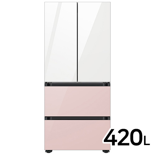 삼성전자 비스포크 AI 김치플러스 키친핏 글램 RQ42DB94J2AP (화이트+핑크) (전국 무료)_이미지