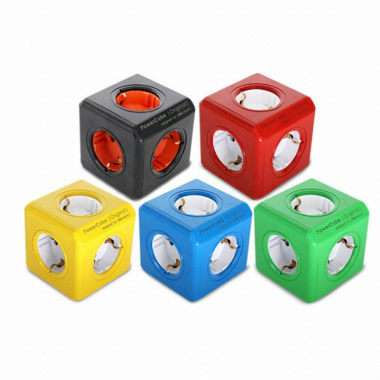 알로카코 파워큐브 오리지널 5구 컬러 멀티탭_이미지