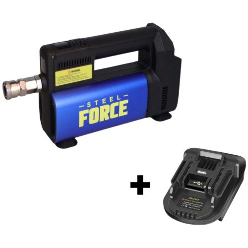 스틸포스 충전 콤프레샤 TH-BAC88 + 밀워키 호환 변환 어댑터