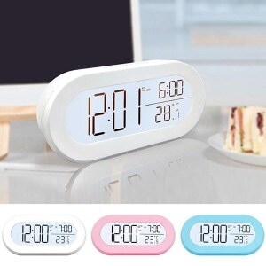 코비 아이방 협탁 야광 무선 미니 <b>디지털</b> LED 알람 <b>탁상</b><b>시계</b> 무소음 개업 학교선물