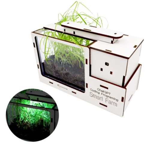 우드공작시리즈 챗GPT 코딩 스마트팜만들기 EDU-40603 / 과학 체험학습 실험키트