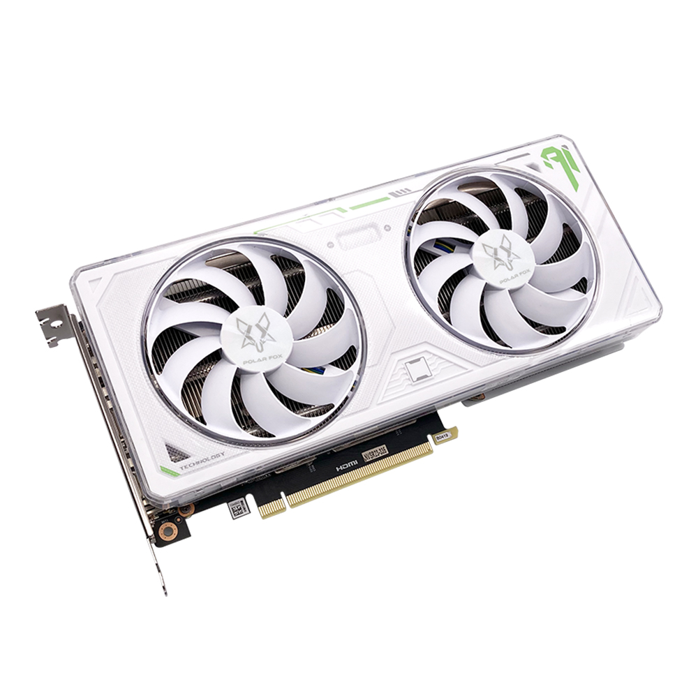 MANLI 지포스 RTX 4060 Ti Polar Fox D6 8GB TWIN FAN White 대원씨티에스_이미지