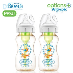 닥터브라운 와이드넥 옵션스 플러스 PPSU 젖병 270ml (2개)_이미지