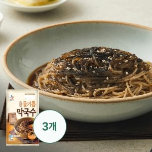 CJ제일제당 고소한 들기름 막국수 356g (3개)_이미지