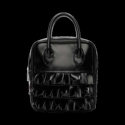꼼데가르송 걸 Ruffled Duffle Bag 블랙 러플 더플백 855890_이미지