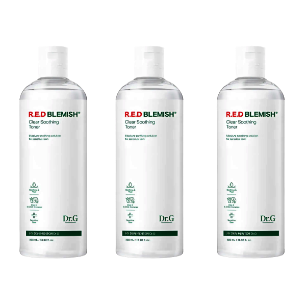 닥터지 레드 블레미쉬 클리어 수딩 토너 500ml (3개)_이미지