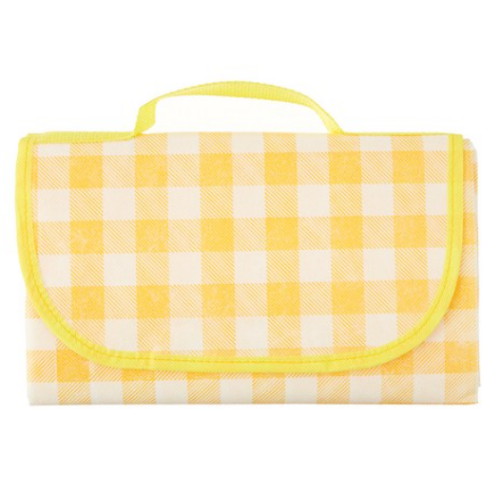 쿠팡 코멧 아웃도어 휴대용 피크닉 매트 체크옐로우 대형 (200x200)