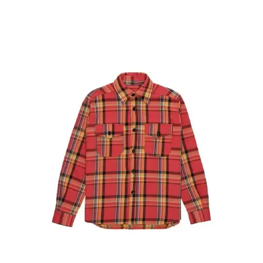 포르텔라 케니 체크 포켓 셔츠 KENNYSJ599RED T