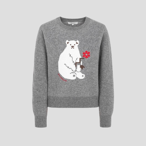 삼성물산 빈폴 레이디스 베어 모티브 풀오버 그레이 /BF5951C093