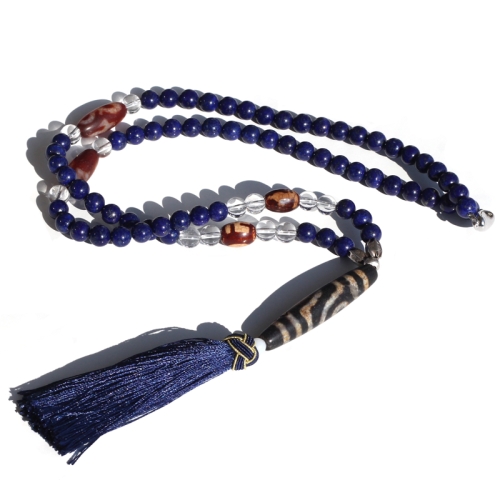 2안천주 라피스라쥴리 사업운 태슬목걸이 HSI-221081