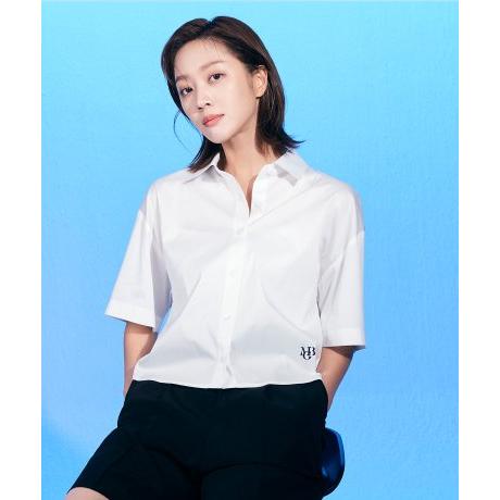 TBH글로벌 마인드브릿지 여성 오버핏 크롭 셔츠 MXWS3201