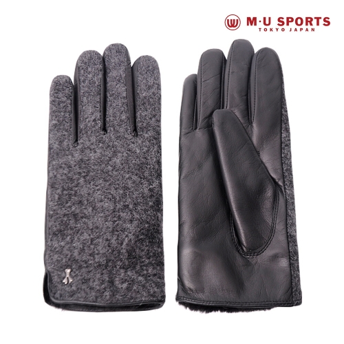 [불명] MU SPORTS 심플퍼엠유 여성 콤비 가죽장갑 MH-41402