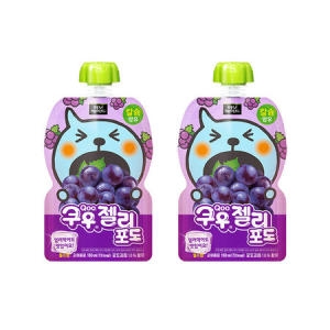 코카콜라음료 쿠우 젤리 포도 130ml (10개)