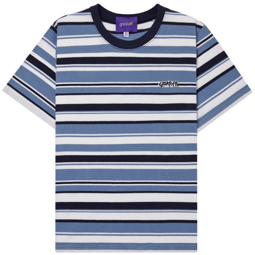 구김스 0704 스트라이프 반팔티셔츠 G18MMRT302