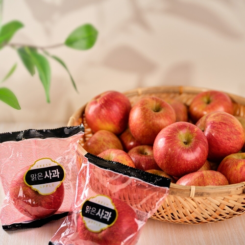 맑은 홍로 세척사과 실중량 3kg 꼬마소과