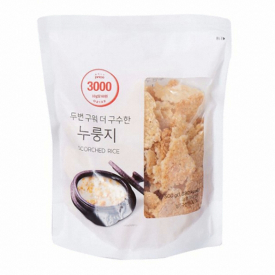 롯데마트 온리프라이스 두번 구워 더 구수한 누룽지 500g (1개)_이미지