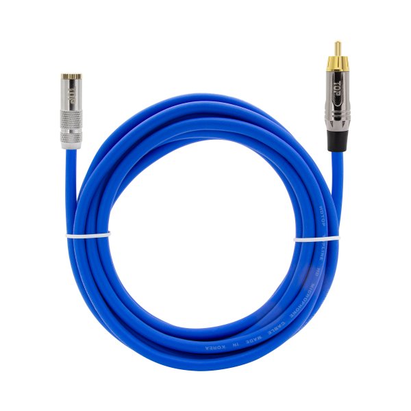 탑라인에이치디 HDTOP 3.5mm 스테레오 to RCA 메탈블 케이블 (10m, HT-TP3977)_이미지