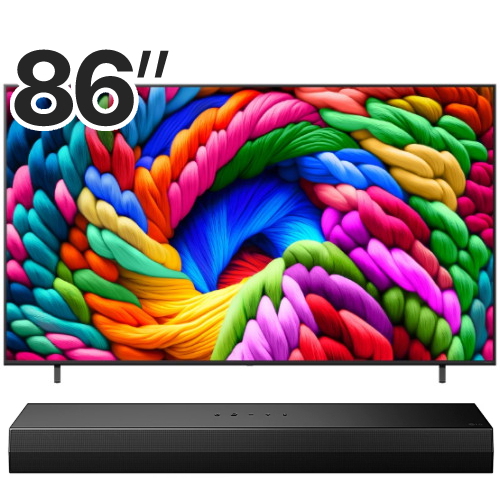 LG전자 나노셀 AI 86NA1C90AMA (스탠드+사운드바, S20A)