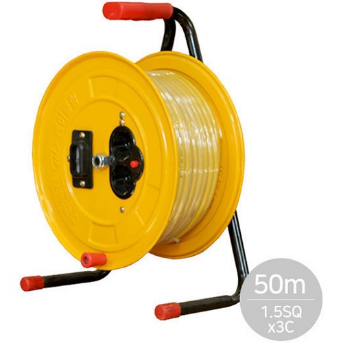 싸파  2구 누전차단형 전기릴선 1.5SQ x 3C (50m)