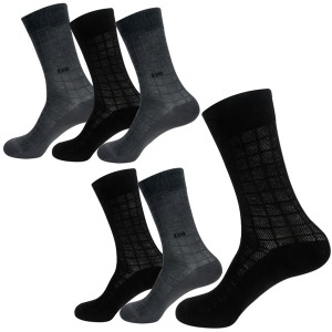 [불명] 남자 순면 100 여름 망사 메쉬 비지니스 장목 양말 5+1