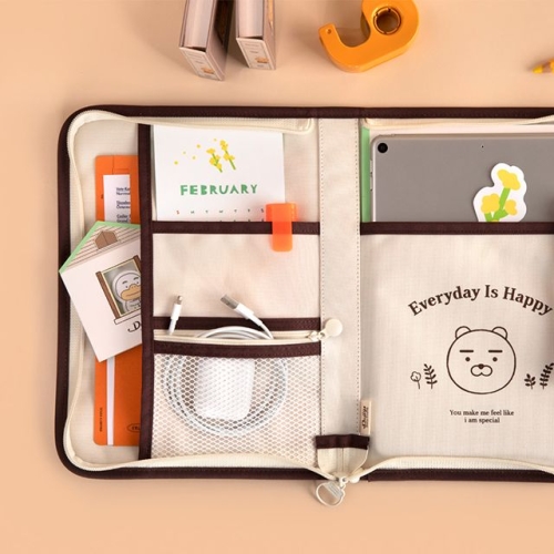 카카오프렌즈 데일리 패브릭 멀티 파우치 L 북커버