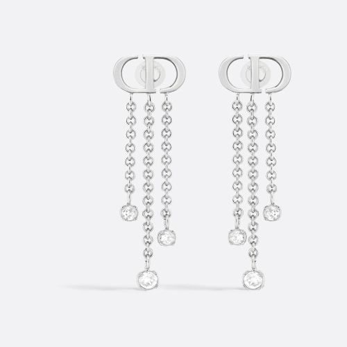 크리스찬디올 여성 귀걸이 스몰 CD 트레저 이어링 실버 E3339WOMCY D13S_이미지