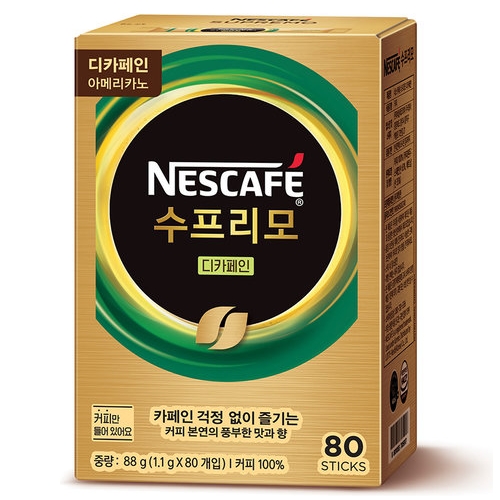 네슬레 네스카페 수프리모 디카페인 아메리카노 80개입 (6개)_이미지
