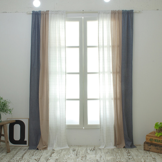 휴디자인 벨라이프 어느멋진날 커튼 한장 (100x230cm)