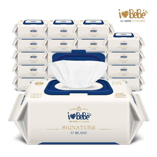 시그니처 오블랑 물티슈 캡형 100매