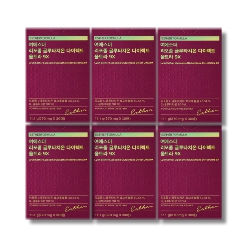 에스더포뮬러 여에스더 여에스더 리포좀 글루타치온 다이렉트 울트라 9X 30매 (6개)