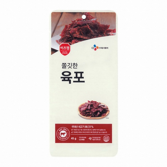CJ프레시웨이 이츠웰 더 쫄깃한 육포 45g (10개)_이미지