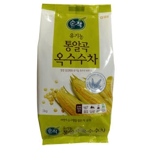 샘표식품 순작 유기농 통알곡 옥수수차 1kg (8개)_이미지